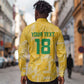 One Team One Game Guyana Football Custom Long Sleeve Button Shirt Pride Of Guyana Green Version - African Pride