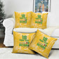 One Team One Game Guyana Football Custom Pillow Cover Pride Of Guyana Yellow Version