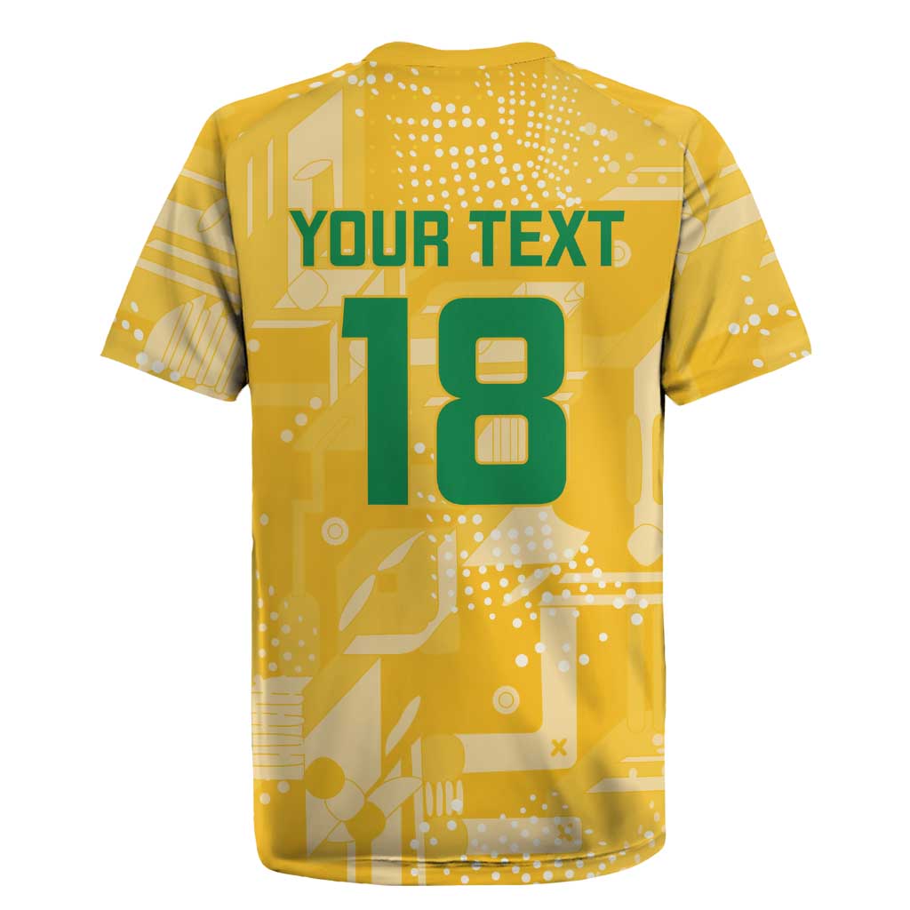 One Team One Game Guyana Football Custom Rugby Jersey Pride Of Guyana Green Version - African Pride