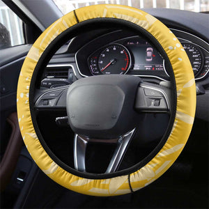 One Team One Game Guyana Football Steering Wheel Cover Pride Of Guyana Green Version - African Pride