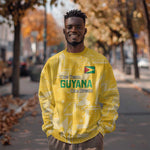 One Team One Game Guyana Football Custom Sweatshirt Pride Of Guyana Green Version - African Pride
