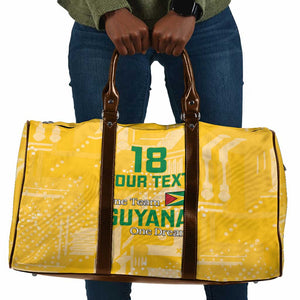 One Team One Game Guyana Football Custom Travel Bag Pride Of Guyana Yellow Version