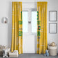 One Team One Game Guyana Football Custom Window Curtain Pride Of Guyana Green Version - African Pride