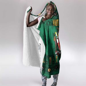 Personalized Afro-Jamaicans Merri Crissmuss Hooded Blanket Coat Of Arms - Xmas