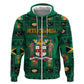 Personalized Afro-Jamaicans Merri Crissmuss Hoodie Coat Of Arms - Xmas