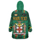 Personalized Afro-Jamaicans Merri Crissmuss Kid Wearable Blanket Hoodie Coat Of Arms - Xmas