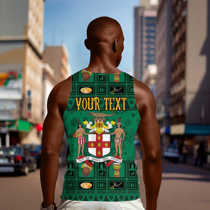 Personalized Afro-Jamaicans Merri Crissmuss Men Tank Top Coat Of Arms - Xmas