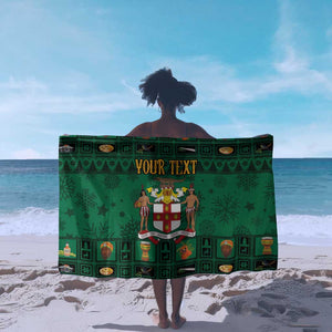 Personalized Afro-Jamaicans Merri Crissmuss Sarong Coat Of Arms - Xmas