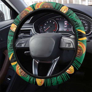 Afro-Jamaicans Merri Crissmuss Steering Wheel Cover Coat Of Arms - Xmas