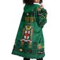 Personalized Afro-Jamaicans Merri Crissmuss Wearable Blanket Hoodie Coat Of Arms - Xmas