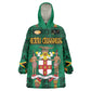 Personalized Afro-Jamaicans Merri Crissmuss Wearable Blanket Hoodie Coat Of Arms - Xmas