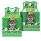 Personalized Afro Tanzania Christmas Basketball Jersey Heri ya Krismasi With Coat Of Arms LT18