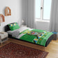 Personalized Afro Tanzania Christmas Bedding Set Heri ya Krismasi With Coat Of Arms