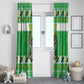 Personalized Afro Tanzania Christmas Window Curtain Heri ya Krismasi With Coat Of Arms