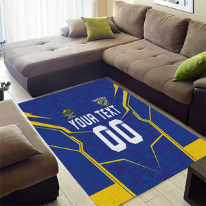 Custom Afro Tanzania Football Area Rug Taifa Stars Go Champion