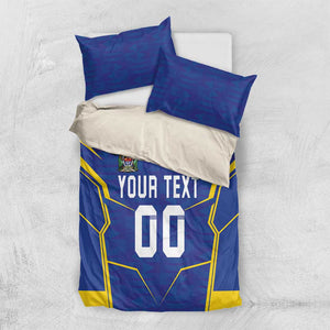 Custom Afro Tanzania Football Bedding Set Taifa Stars Go Champion