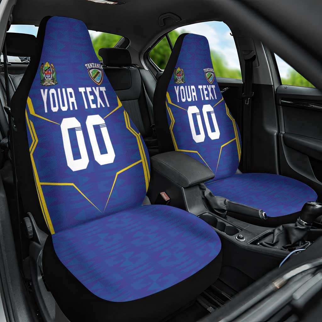 Custom Afro Tanzania Football Car Seat Cover Taifa Stars Go Champion