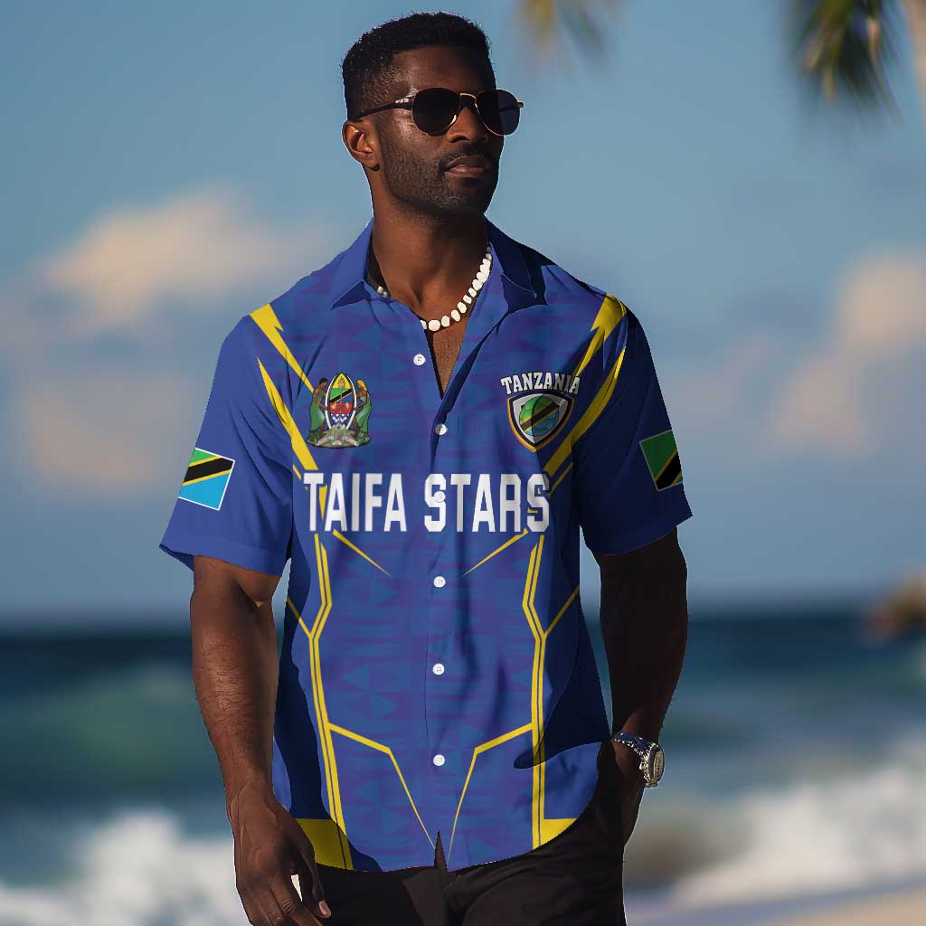 Custom Afro Tanzania Football Hawaiian Shirt Taifa Stars Go Champion