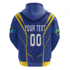 Custom Afro Tanzania Football Hoodie Taifa Stars Go Champion