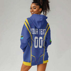 Custom Afro Tanzania Football Hoodie Dress Taifa Stars Go Champion