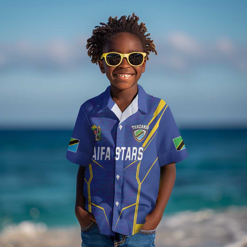 Custom Afro Tanzania Football Kid Hawaiian Shirt Taifa Stars Go Champion