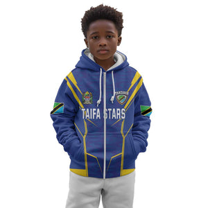 Custom Afro Tanzania Football Kid Hoodie Taifa Stars Go Champion