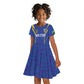 Custom Afro Tanzania Football Kid Short Sleeve Dress Taifa Stars Go Champion