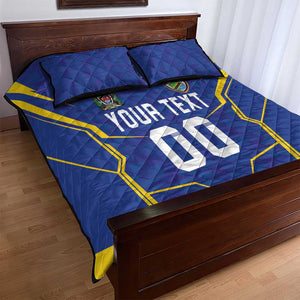 Custom Afro Tanzania Football Quilt Bed Set Taifa Stars Go Champion