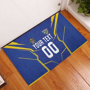 Custom Afro Tanzania Football Rubber Doormat Taifa Stars Go Champion