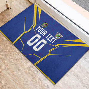 Custom Afro Tanzania Football Rubber Doormat Taifa Stars Go Champion