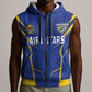 Custom Afro Tanzania Football Sleeveless Zip Hoodie Taifa Stars Go Champion - African Pride
