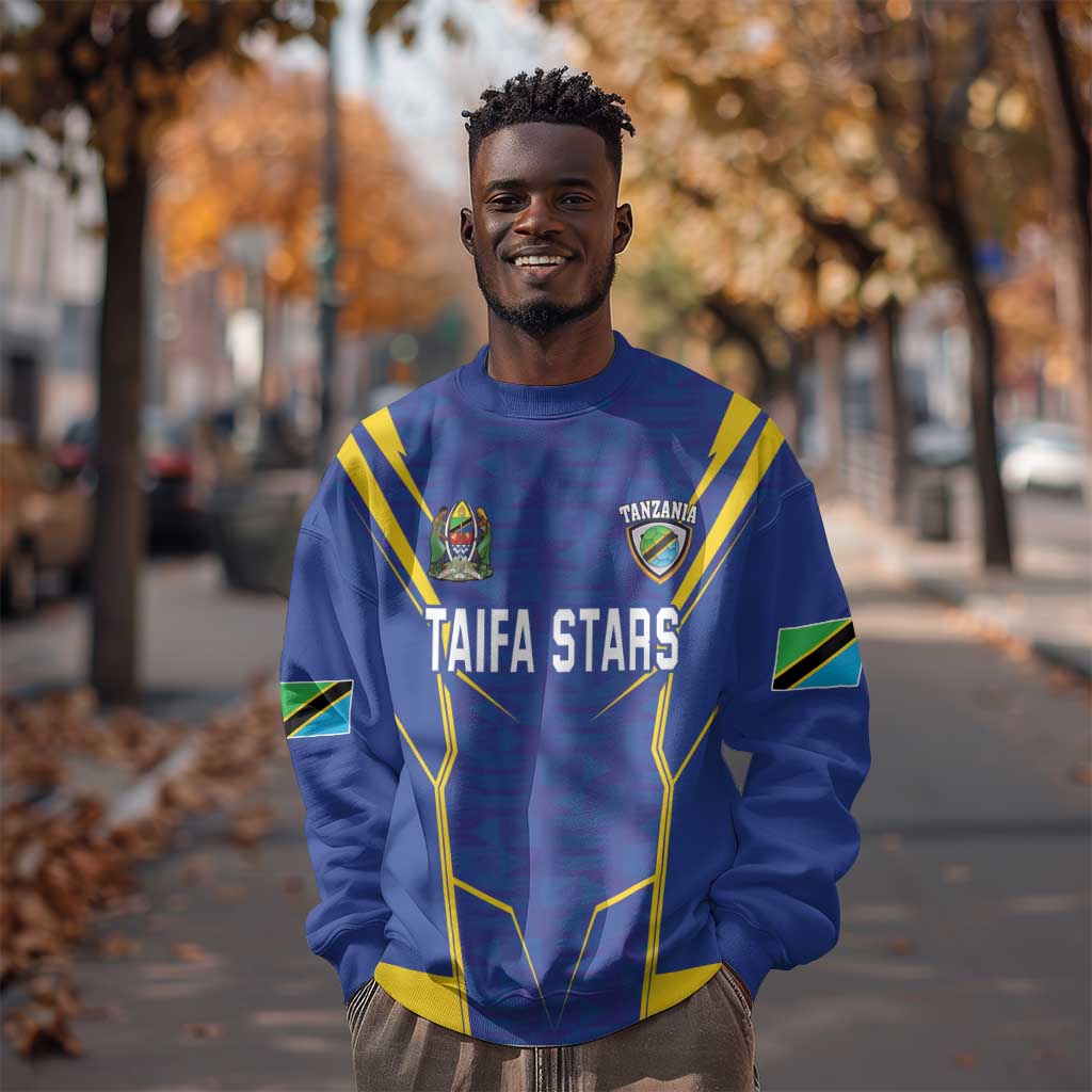 Custom Afro Tanzania Football Sweatshirt Taifa Stars Go Champion