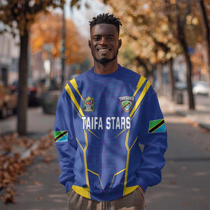 Custom Afro Tanzania Football Sweatshirt Taifa Stars Go Champion