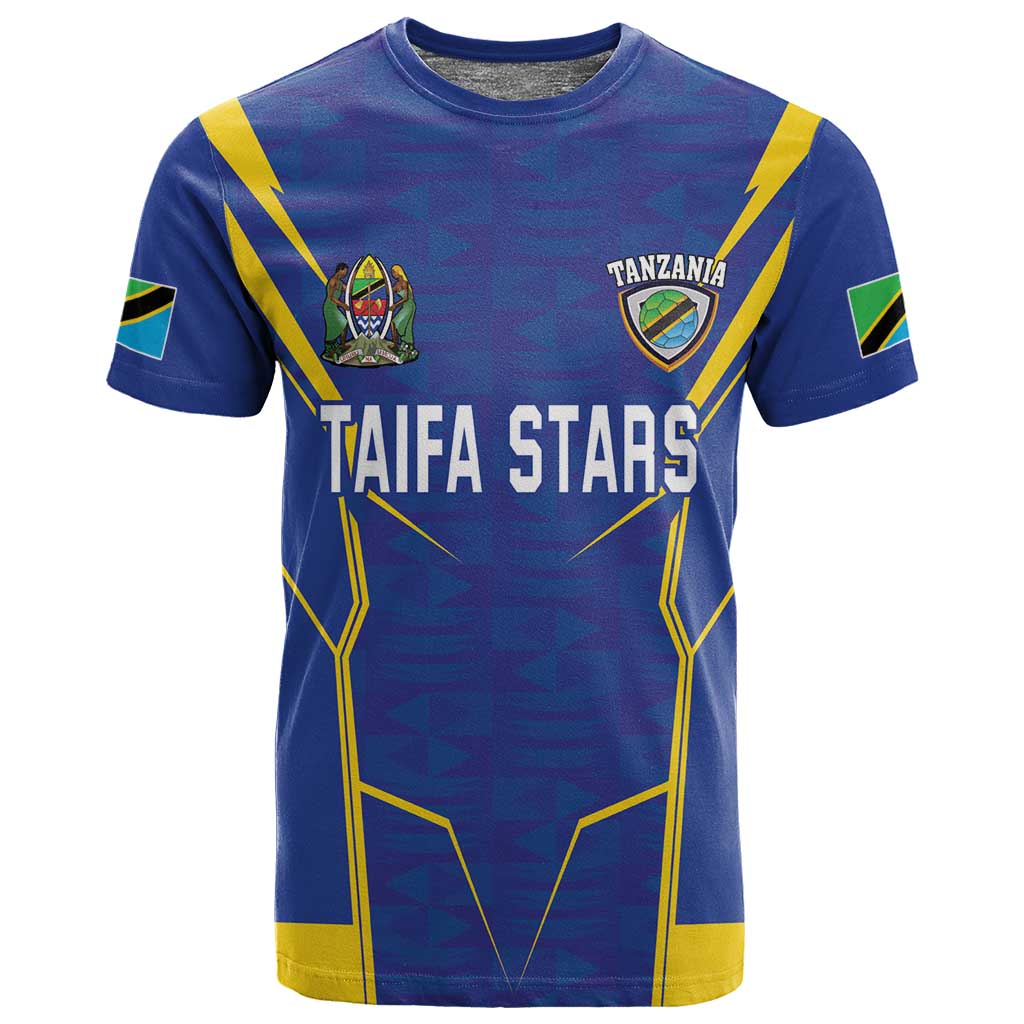 Custom Afro Tanzania Football T shirt Taifa Stars Go Champion