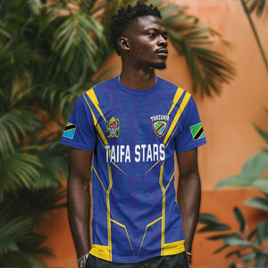 Custom Afro Tanzania Football T shirt Taifa Stars Go Champion