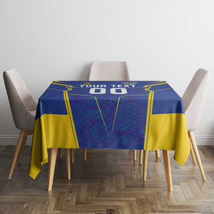 Custom Afro Tanzania Football Tablecloth Taifa Stars Go Champion