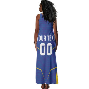 Custom Afro Tanzania Football Tank Maxi Dress Taifa Stars Go Champion