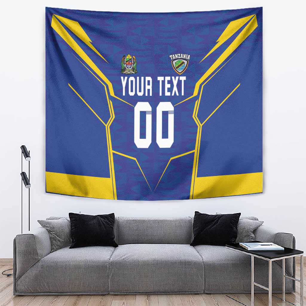 Custom Afro Tanzania Football Tapestry Taifa Stars Go Champion