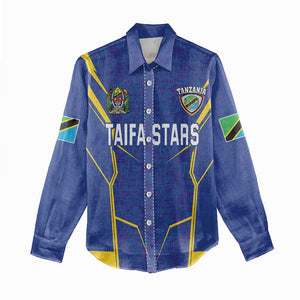 Custom Afro Tanzania Football Women Casual Shirt Taifa Stars Go Champion