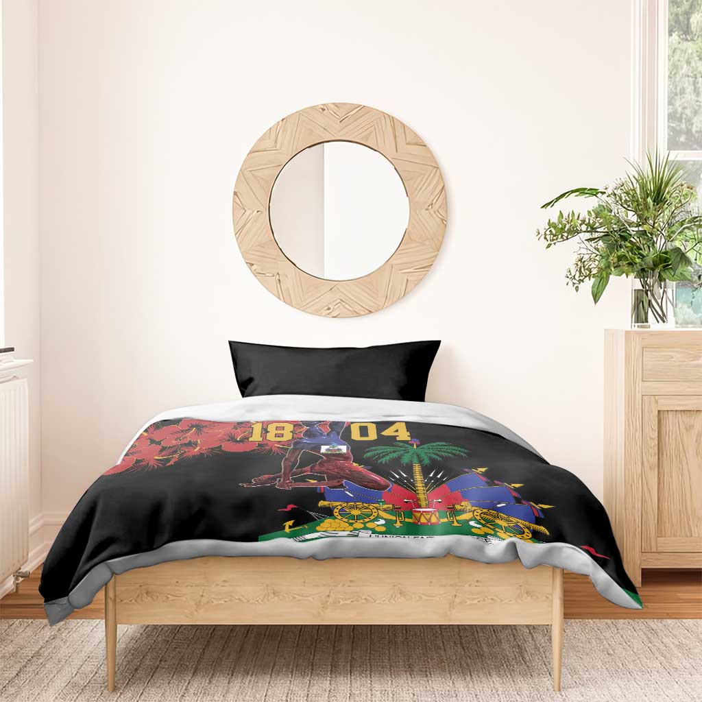 Afro-Haitians Negre Marron Bedding Set Libete Egalite Fratenite - African Pride