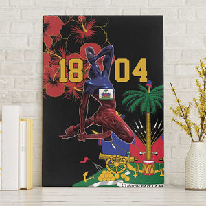 Afro-Haitians Negre Marron Canvas Wall Art Libete Egalite Fratenite - African Pride