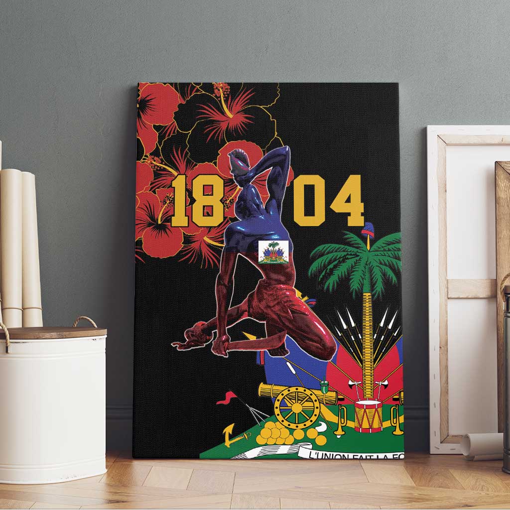 Afro-Haitians Negre Marron Canvas Wall Art Libete Egalite Fratenite - African Pride