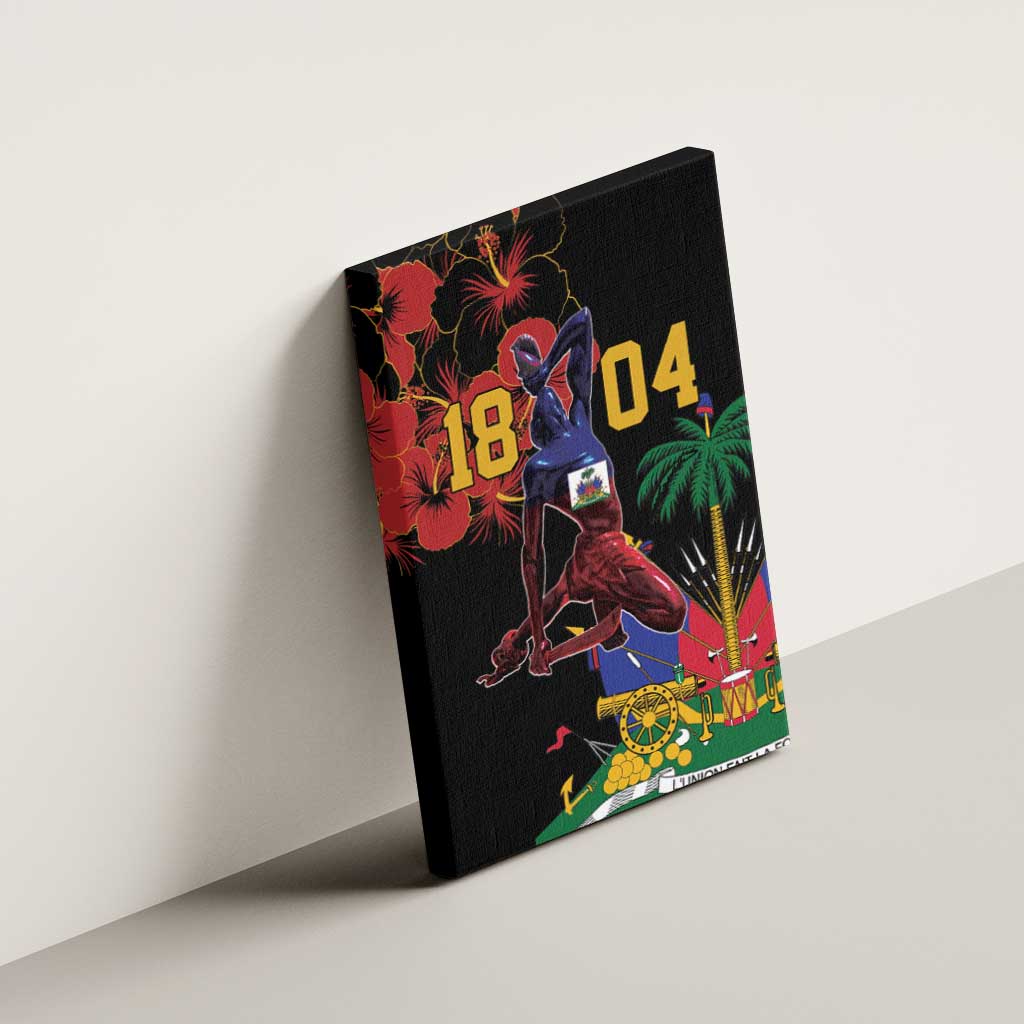 Afro-Haitians Negre Marron Canvas Wall Art Libete Egalite Fratenite - African Pride