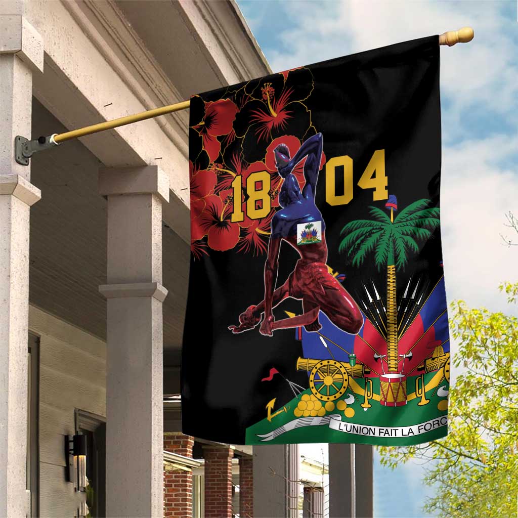 Afro-Haitians Negre Marron Garden Flag Libete Egalite Fratenite - African Pride