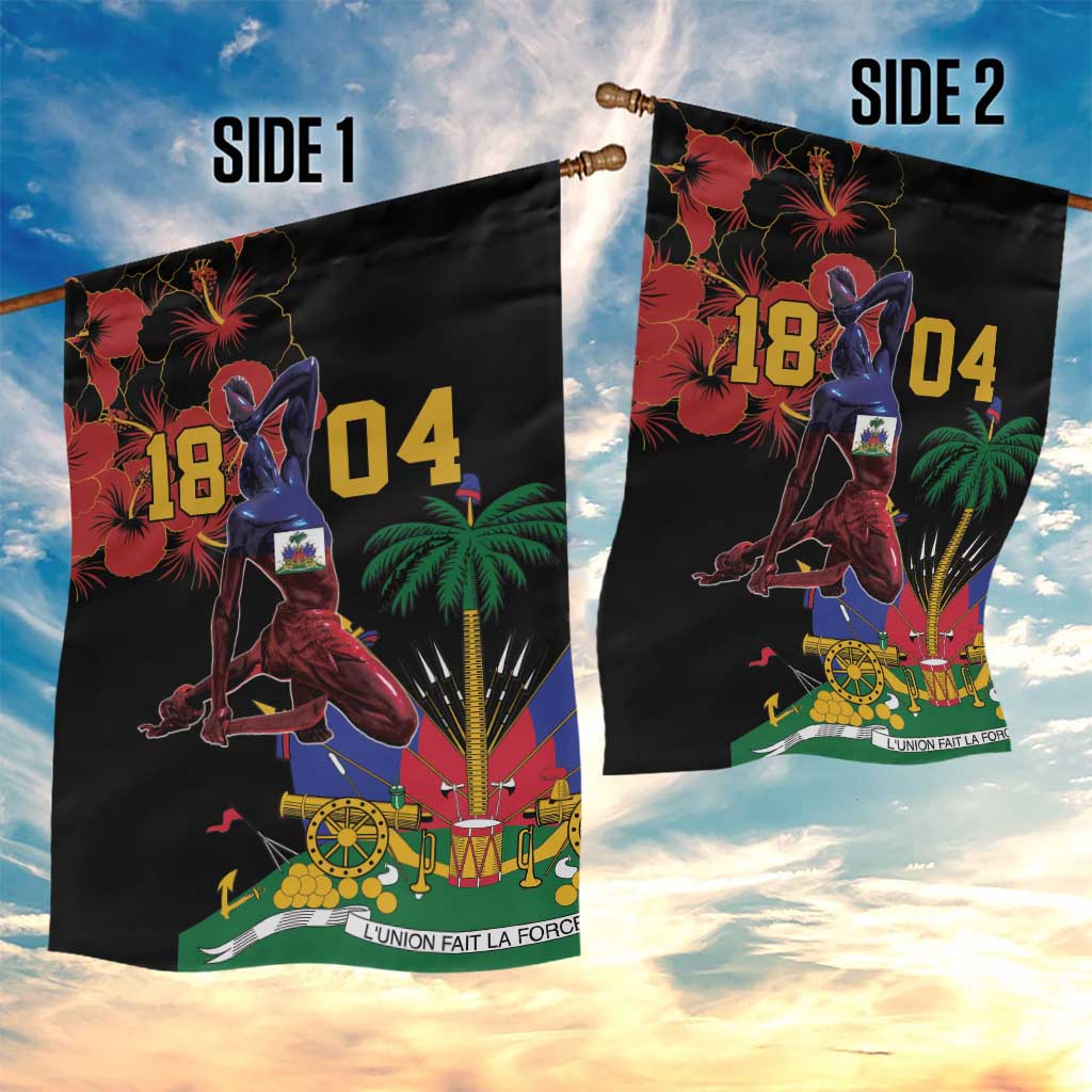 Afro-Haitians Negre Marron Garden Flag Libete Egalite Fratenite - African Pride