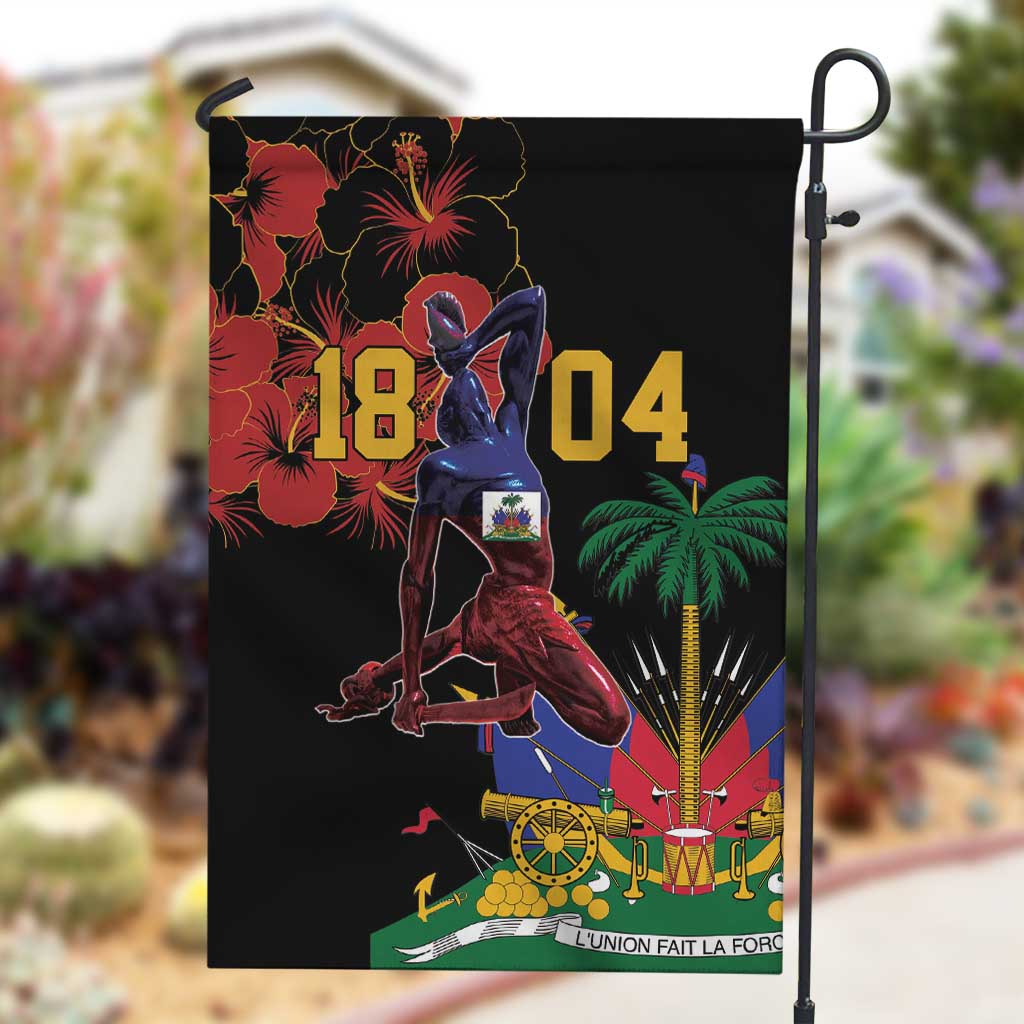 Afro-Haitians Negre Marron Garden Flag Libete Egalite Fratenite - African Pride