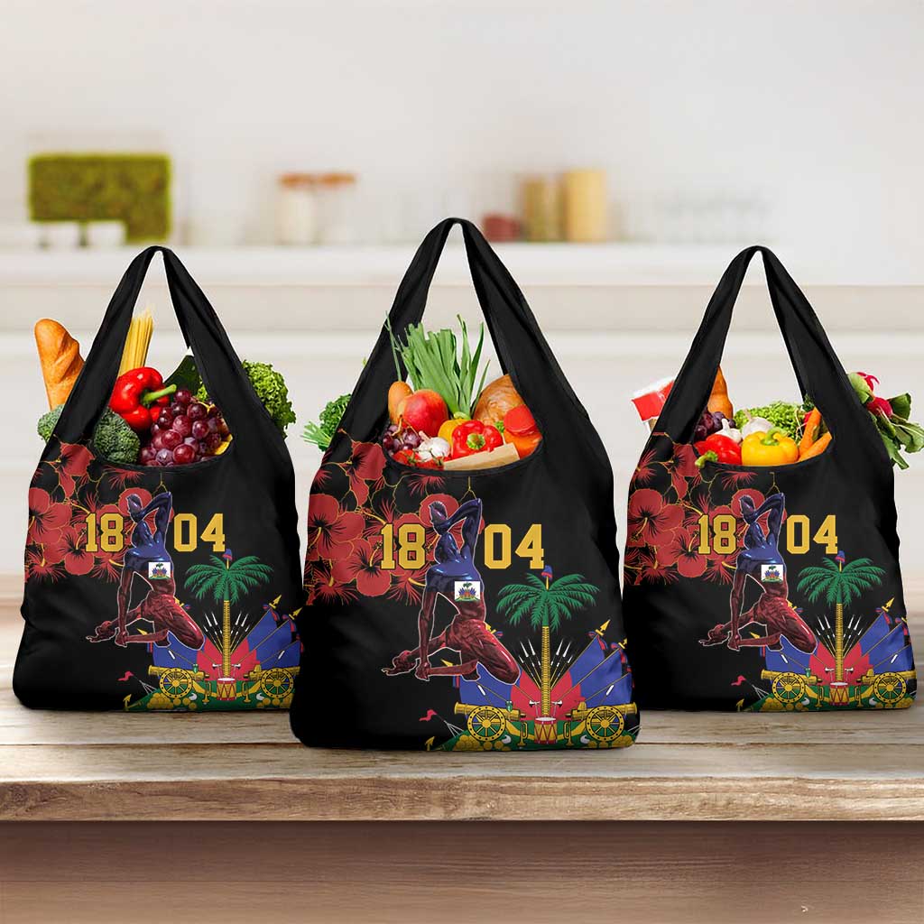 Afro-Haitians Negre Marron Grocery Bag Libete Egalite Fratenite - African Pride