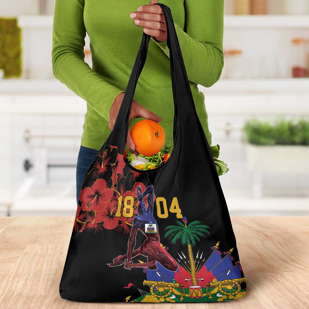 Afro-Haitians Negre Marron Grocery Bag Libete Egalite Fratenite - African Pride