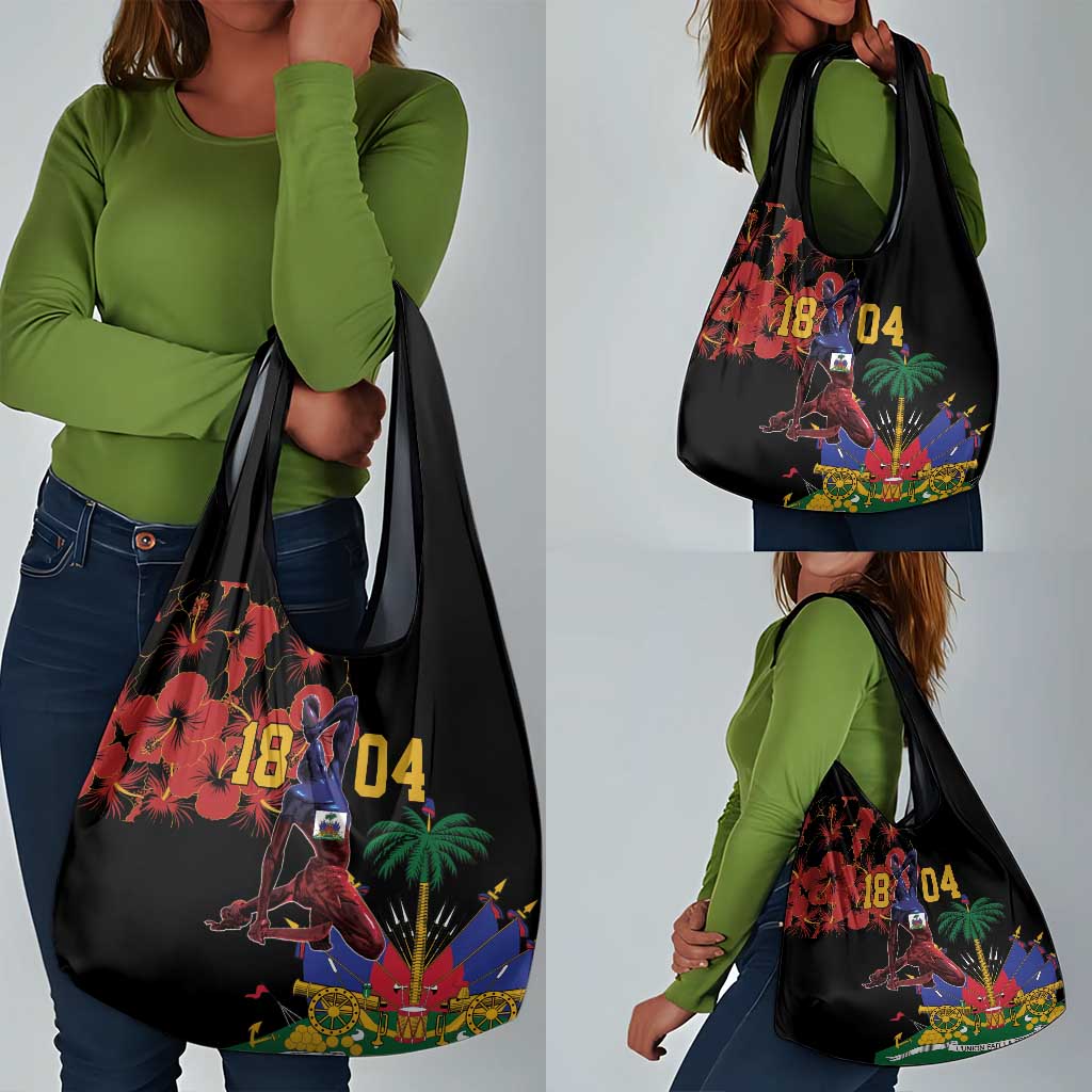 Afro-Haitians Negre Marron Grocery Bag Libete Egalite Fratenite - African Pride