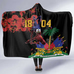 Afro-Haitians Negre Marron Hooded Blanket Libete Egalite Fratenite - African Pride